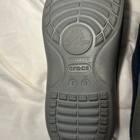 Crocs Slide Slip-on Sandals Navy men’s 7/women’s 9 - Picture 6 of 9